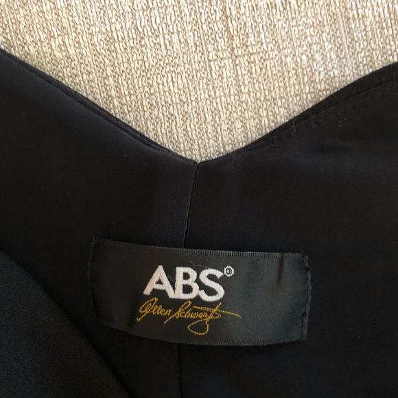 ABS Black Crop Top w Boning Fully Lined - Picture 5 of 7